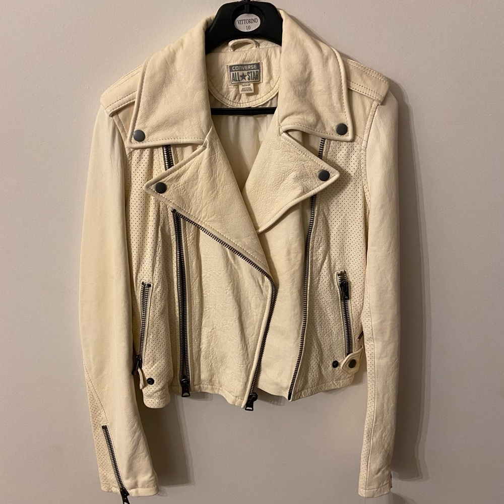 Brand new converse leather jacket